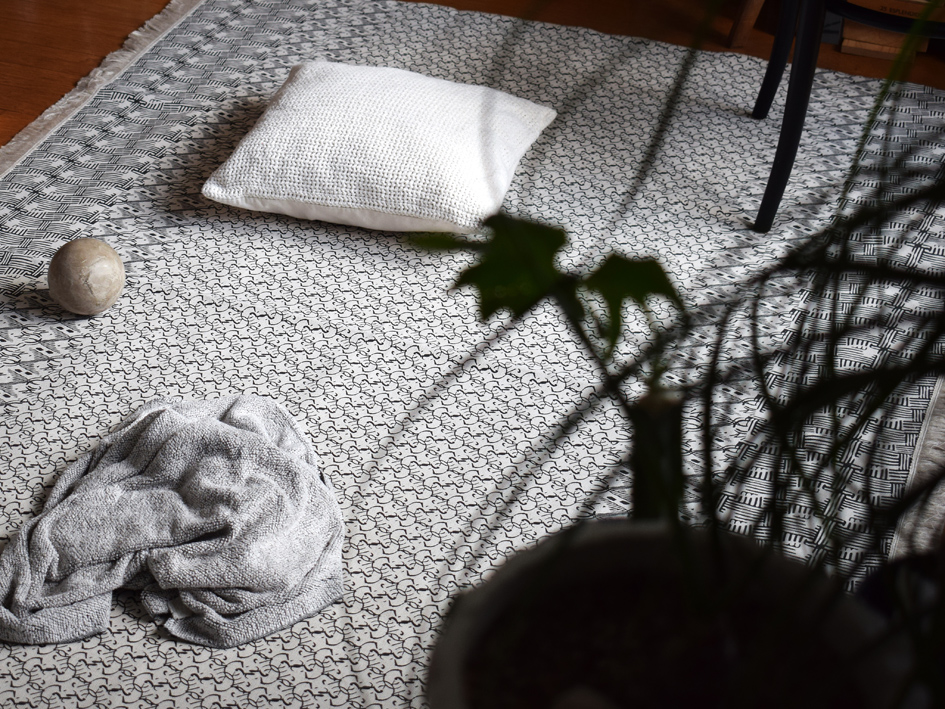 washed pattern rug ”Dryad”